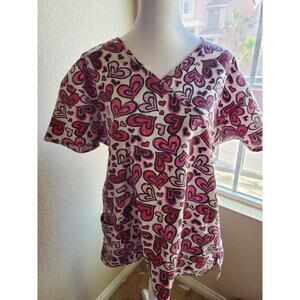 Hearts Scrub - Size XL - 21 W x 27 L